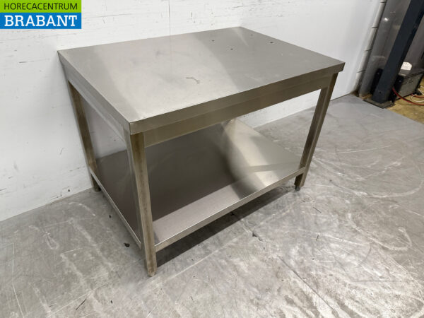 Stainless steel Worktable with undershelf 100 x 70 x 76 cm Catering - Image 3