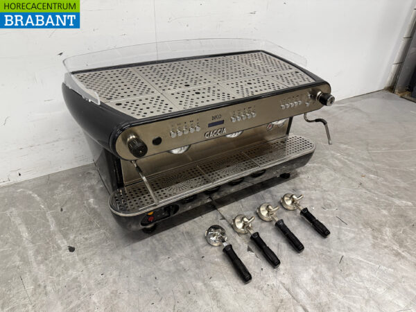 Stainless steel Gaggia Espresso Machine 3 Groups 400V Catering - Image 3