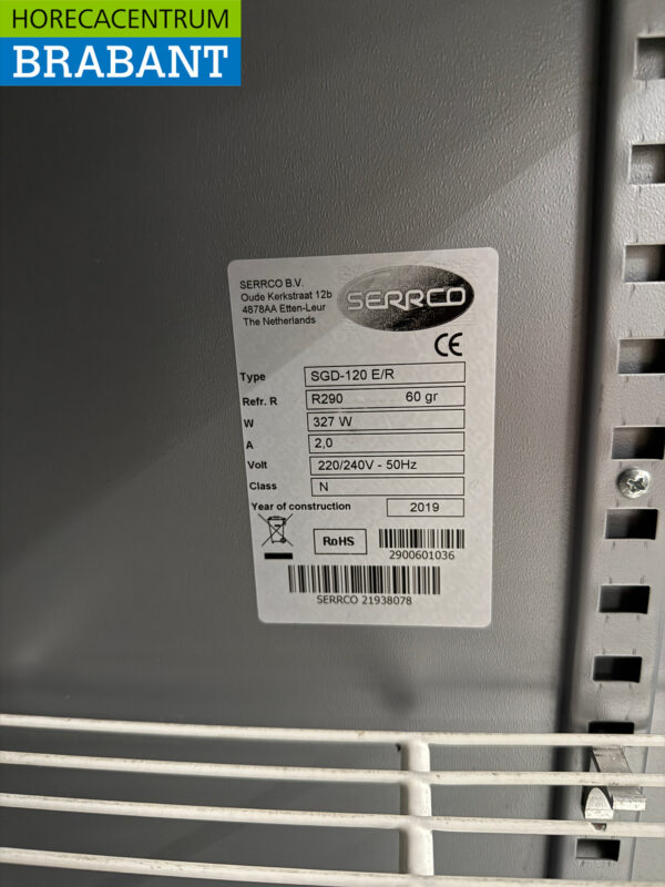 Serrco Bar Cooling 55,5 cm Glass folding door 230V Catering - Image 5