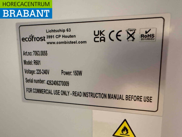 Ecofrost Refrigerator Cooling 562 liters 230V Horeca - Image 5
