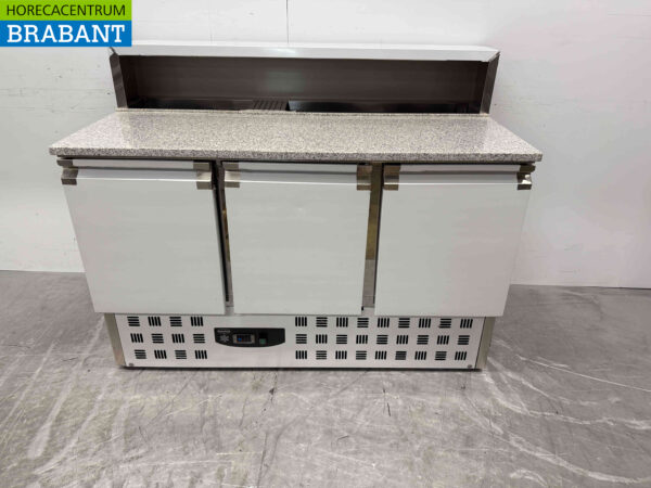 Stainless steel Combisteel Pizza workbench Pizza table 2 doors 136,8 cm 230V Horeca