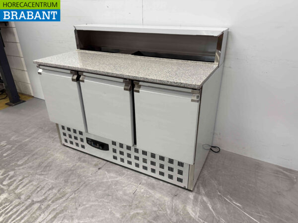 Stainless steel Combisteel Pizza workbench Pizza table 2 doors 136,8 cm 230V Horeca - Image 3
