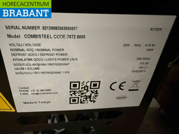 Combisteel Freezer with sliding glass lids 870 liters 230V Horeca - Image 6