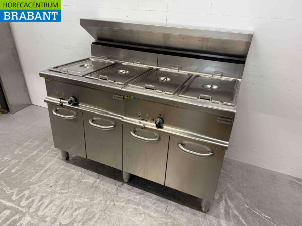 Stainless steel Alpeninox Bain Marie 4 x 1/1 GN 400V 140 cm Horeca - Image 3