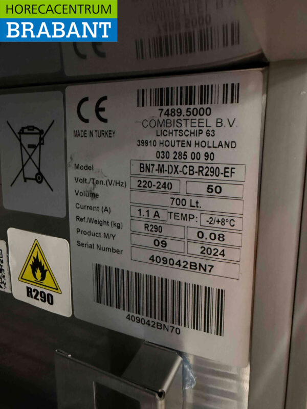 Combisteel Refrigerator Cooling 700 liters Monoblock 230V Horeca - Image 5