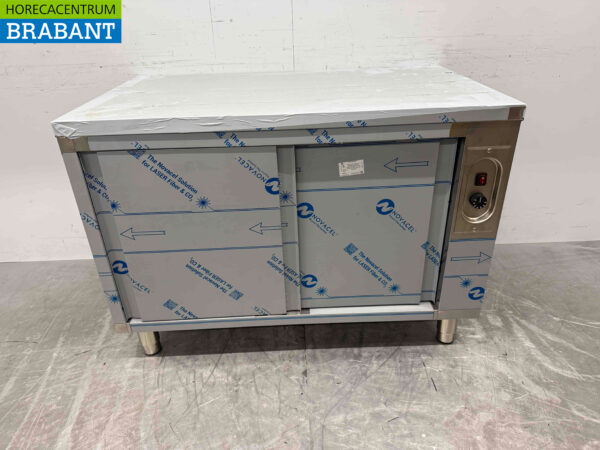 Stainless steel warming cabinet Plate warming cabinet 2 sliding doors 120 cm Horeca