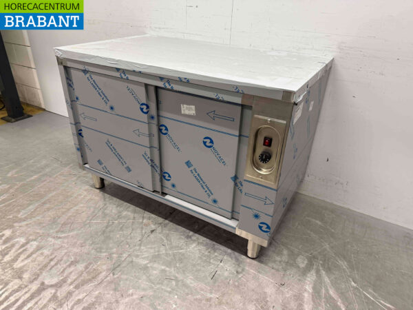 Stainless steel warming cabinet Plate warming cabinet 2 sliding doors 120 cm Horeca - Image 2