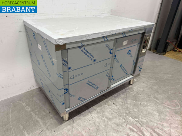 Stainless steel warming cabinet Plate warming cabinet 2 sliding doors 120 cm Horeca - Image 3