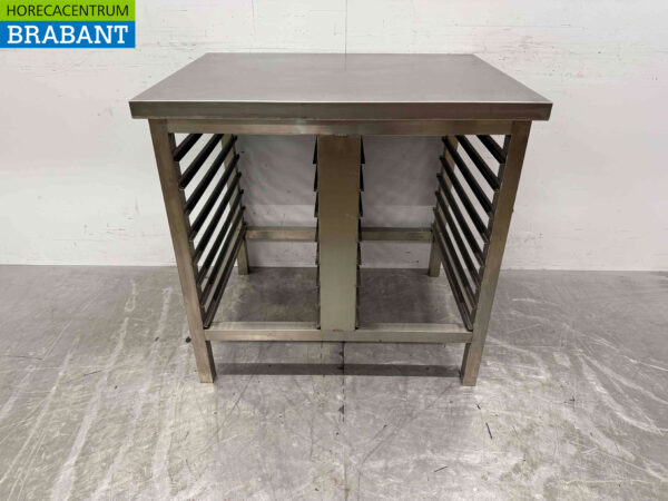 Stainless steel undercarriage for steamer, oven 90 x 70 x 86.5 cm Horeca