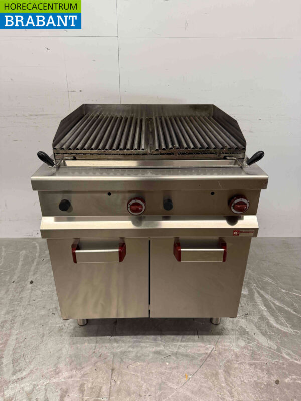 Stainless steel Diamond Lavagrill grill stone grill 40 cm Gas Catering (kopie)