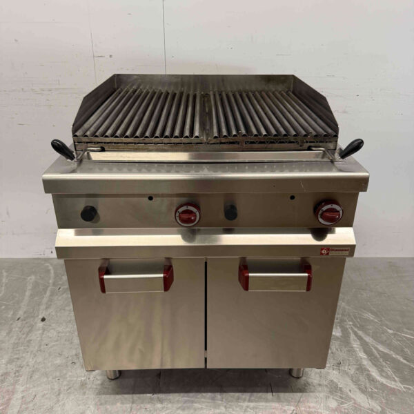 Stainless steel Diamond Grill 80 cm Gas Catering