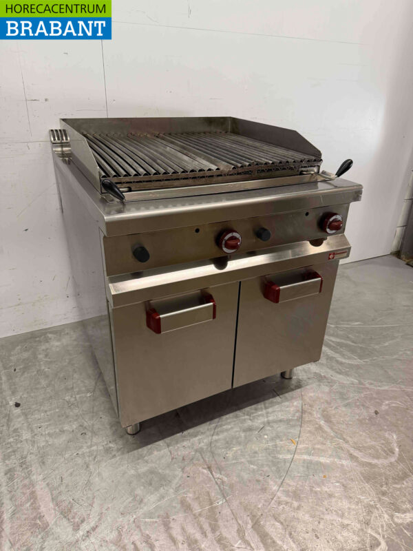 Stainless steel Diamond Lavagrill grill stone grill 40 cm Gas Catering (kopie) - Image 2