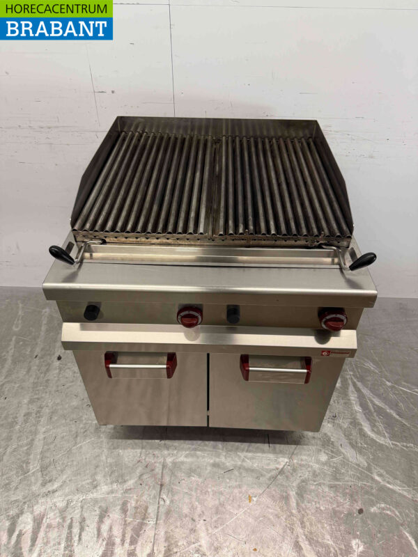 Stainless steel Diamond Lavagrill grill stone grill 40 cm Gas Catering (kopie) - Image 4