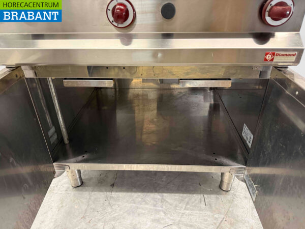 Stainless steel Diamond Lavagrill grill stone grill 40 cm Gas Catering (kopie) - Image 5
