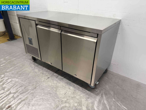 Stainless steel Polar UA006 Mobile freezer workbench 2 doors 1/1 GN 230V Horeca - Image 3