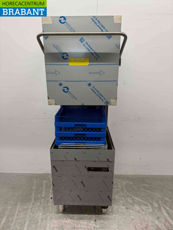 Stainless steel Buffalo DN975 Sliding dishwasher with drain pump 400V Catering - Image 4