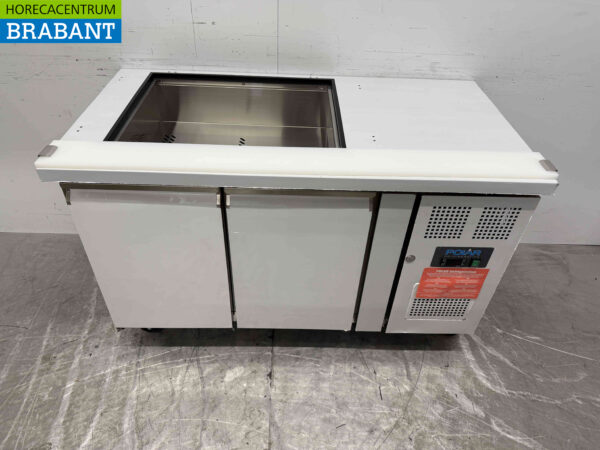 Polar CT393 stainless steel Refrigerated Workbench 2 doors 136 cm 230V Catering - Image 2