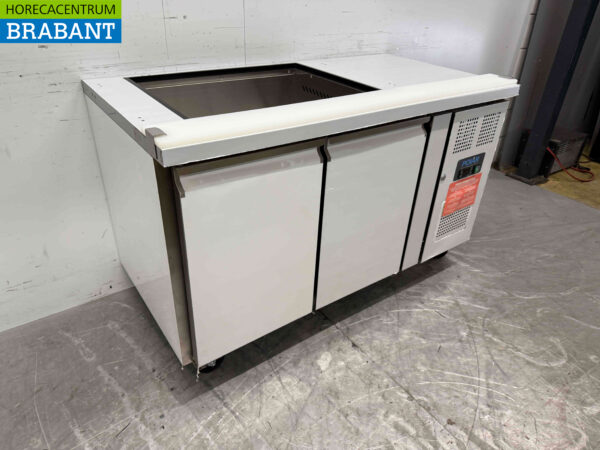 Polar CT393 stainless steel Refrigerated Workbench 2 doors 136 cm 230V Catering - Image 4