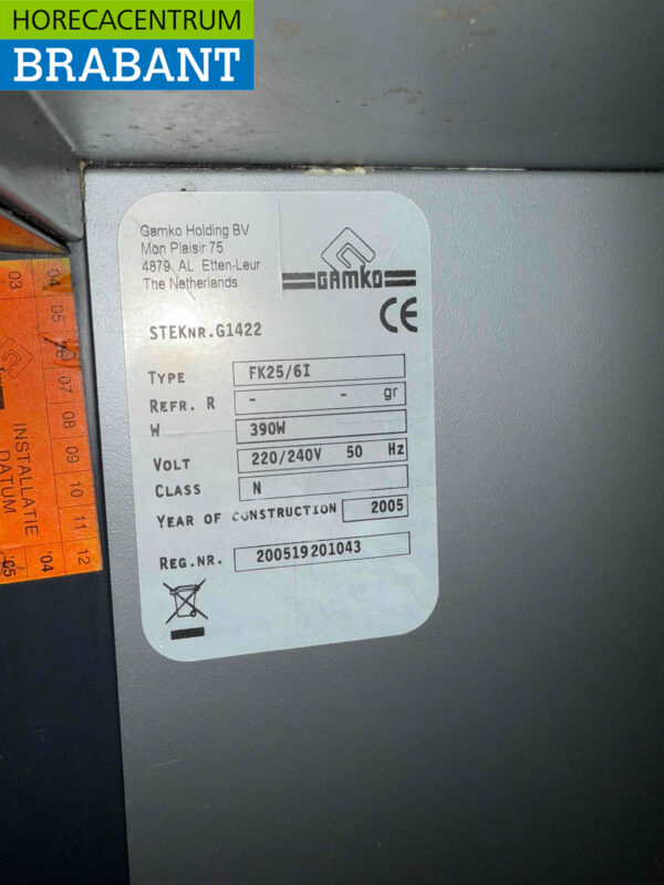 Gamko FK25/6I keg cooler keg cooler 111 cm 230V Horeca - Image 5