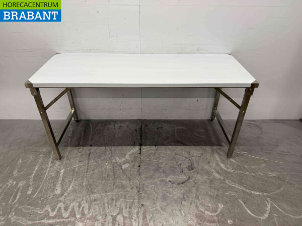 Stainless steel HCB Collapsible Work Table 180 x 70 x 85 cm Catering - Image 2