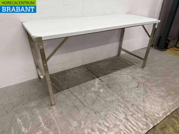 Stainless steel HCB Collapsible Work Table 180 x 70 x 85 cm Catering - Image 3