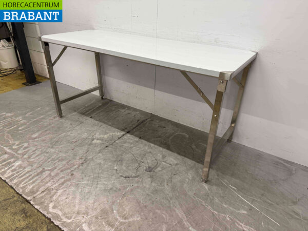 Stainless steel HCB Collapsible Work Table 180 x 70 x 85 cm Catering - Image 4