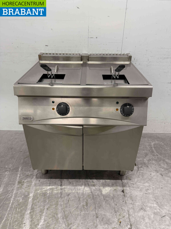 Stainless steel Zanussi Fryer 2 x 15 liters 400V Catering