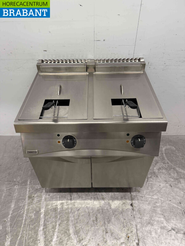 Stainless steel Zanussi Fryer 2 x 15 liters 400V Catering - Image 2