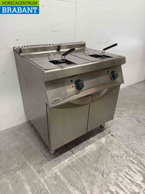 Stainless steel Zanussi Fryer 2 x 15 liters 400V Catering - Image 3