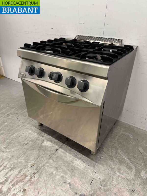 Stainless steel Zanussi 4 Burner Stove with oven GAS Catering - Image 4