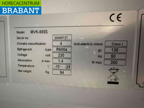 Maxxfrost stainless steel Freezer 555 liters 230V Horeca - Image 5