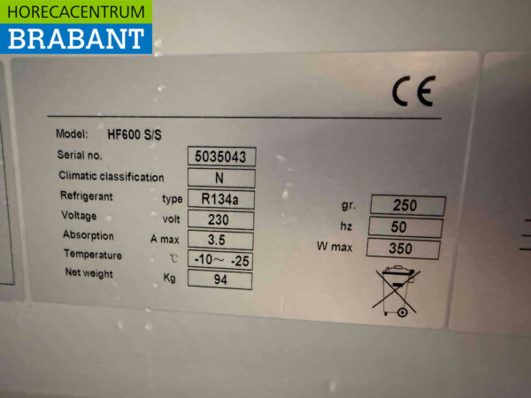 Maxxfrost stainless steel Freezer 555 liters 230V Horeca - Image 5
