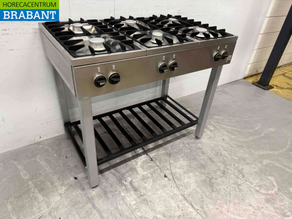 Stainless steel Atag 6 burner stove 105 cm Propane Horeca - Image 3