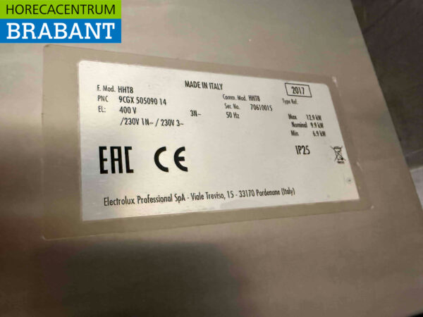 Stainless steel Zanussi HHT8 Sliding dishwasher 400V Catering (copy) - Image 7