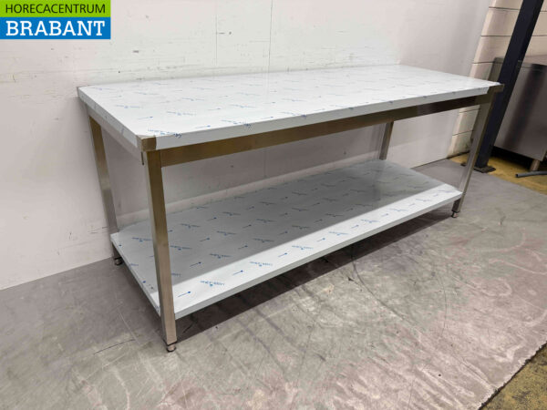 HCB Stainless Steel Work Table 200 x 70 x 85 cm Catering - Image 2