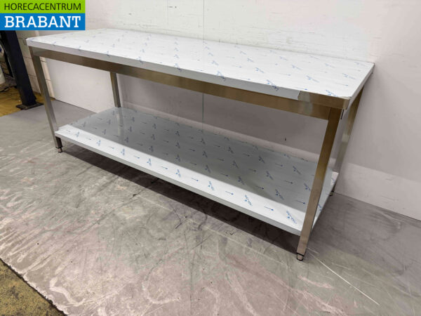 HCB Stainless Steel Work Table 200 x 70 x 85 cm Catering - Image 3