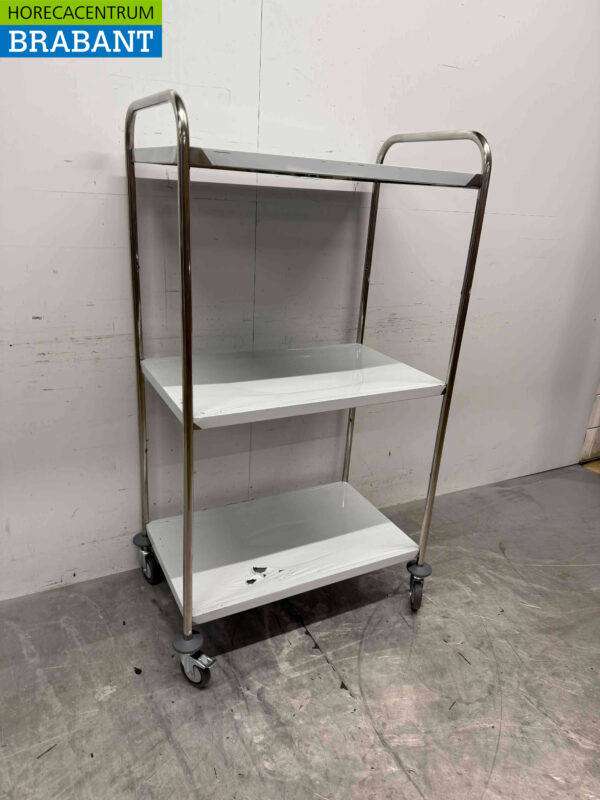 Stainless steel Saro Serving Cart 2 tiers 86 cm Catering (kopie) - Image 2