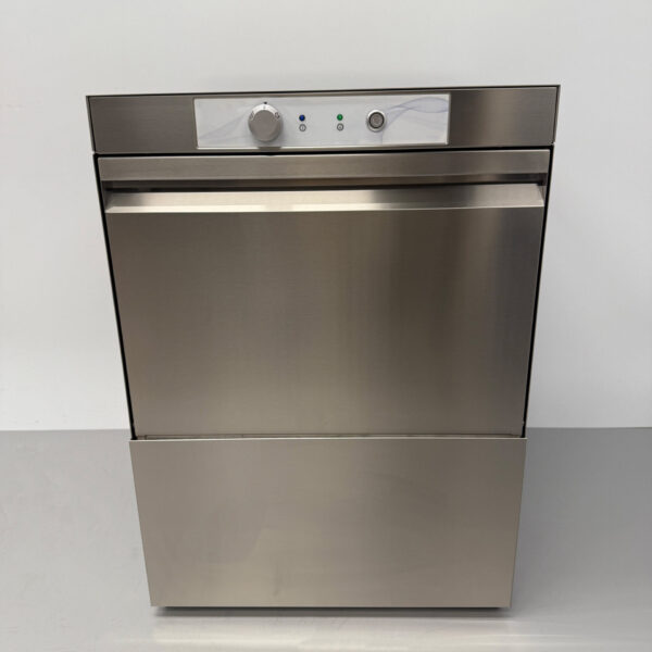 Stainless steel Asber Basic-line Dishwasher with drain pump and soap pumps 230V Horeca