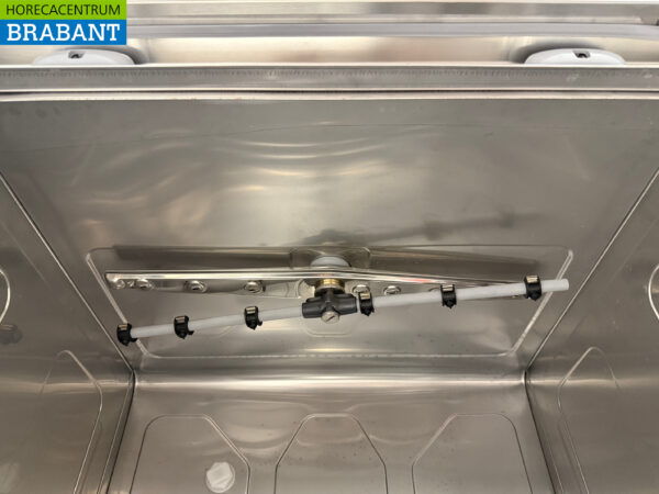Stainless steel Asber Basic-line Dishwasher with drain pump and soap pumps 230V Horeca - Image 6