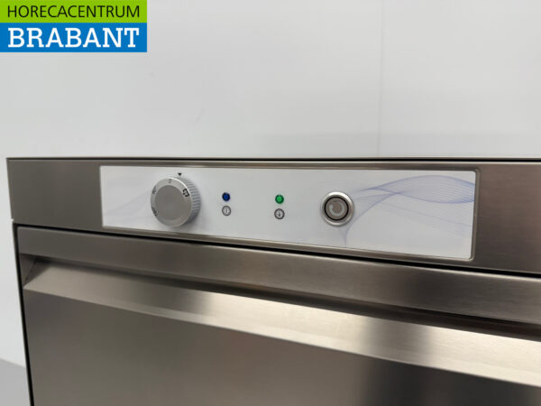 Stainless steel Asber Basic-line Dishwasher with drain pump and soap pumps 400V Horeca - Image 7