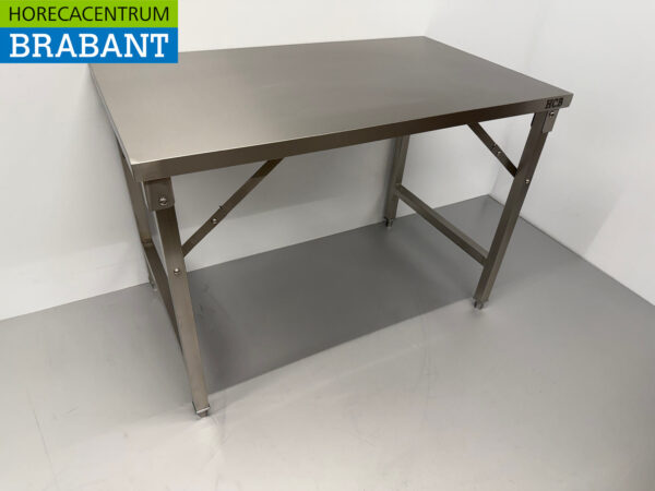 Stainless steel HCB Collapsible Work Table 120 x 70 x 85 cm Catering - Image 3