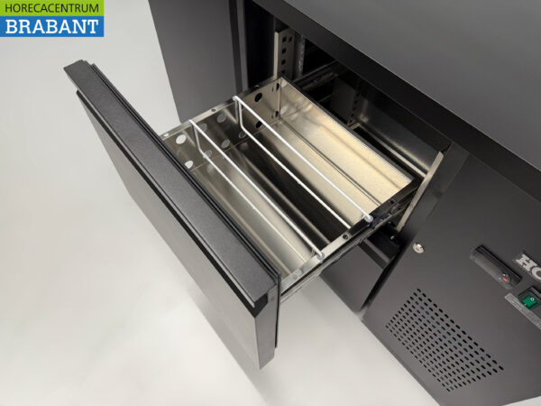 HCB Backbar Bar Refrigerator 1 door and 2 drawers 280 liters 146,5 cm 230V Horeca - Image 5