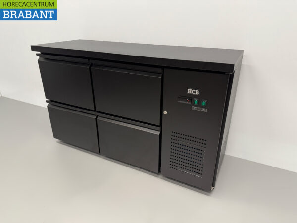 HCB Backbar Bar Refrigerator 4 drawers 280 liters 146,5 cm 230V Horeca - Image 2