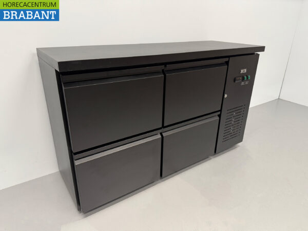 HCB Backbar Bar Refrigerator 4 drawers 280 liters 146,5 cm 230V Horeca - Image 3