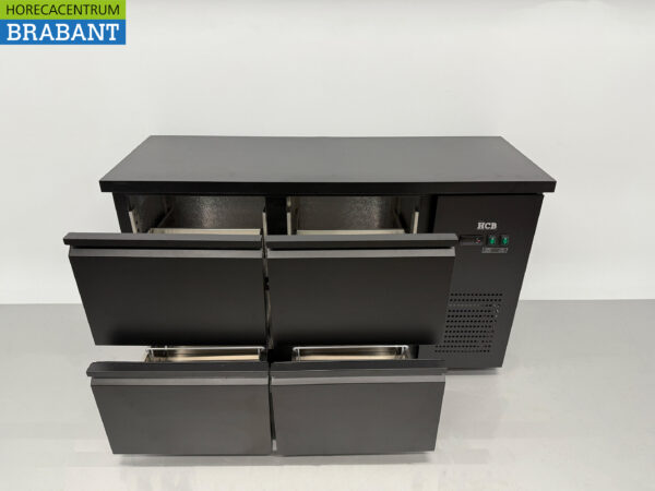 HCB Backbar Bar Refrigerator 4 drawers 280 liters 146,5 cm 230V Horeca - Image 4
