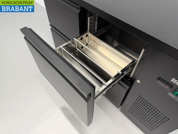 HCB Backbar Bar Refrigerator 4 drawers 280 liters 146,5 cm 230V Horeca - Image 5