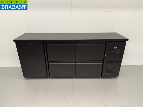 HCB Backbar Bar Refrigerator 1 door and 4 drawers 425 liters 200,5 cm 230V Horeca