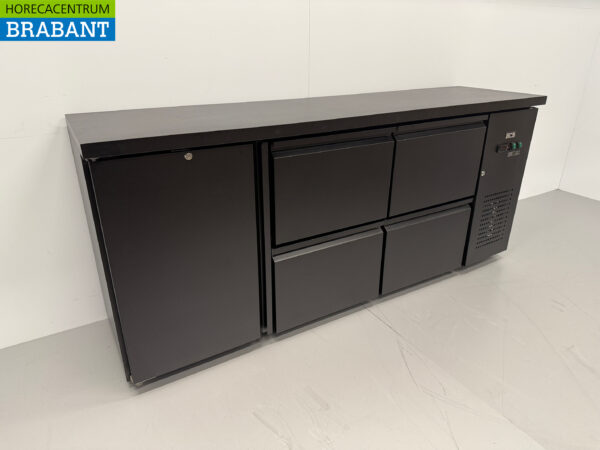 HCB Backbar Bar Refrigerator 1 door and 4 drawers 425 liters 200,5 cm 230V Horeca - Image 3