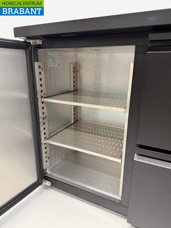 HCB Backbar Bar Refrigerator 1 door and 4 drawers 425 liters 200,5 cm 230V Horeca - Image 6