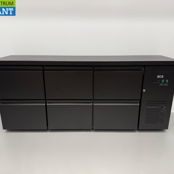 HCB Backbar Bar Refrigerator 6 drawers 425 liters 200,5 cm 230V Horeca